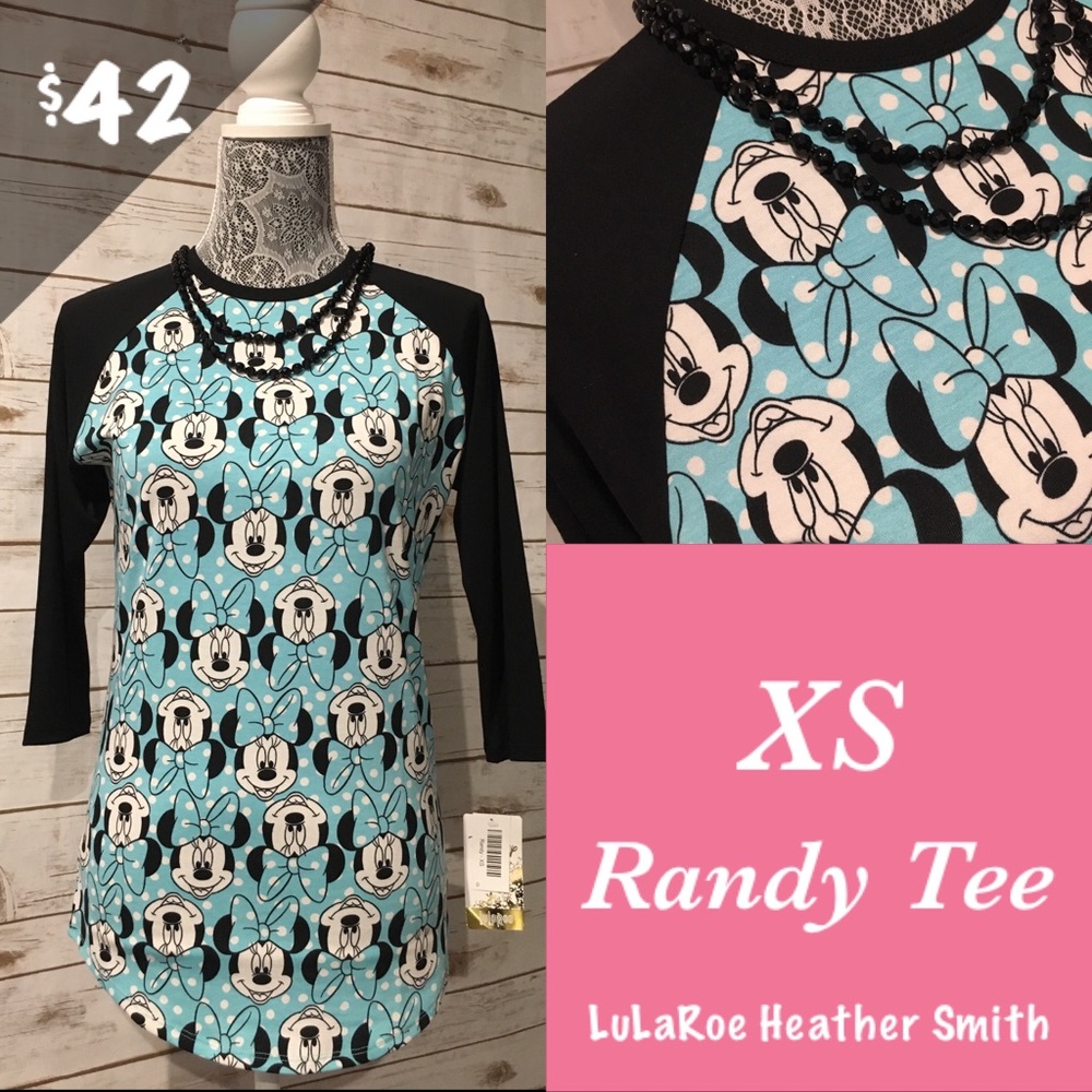 LuLaRoe Disney Randy T Size XS, NWT